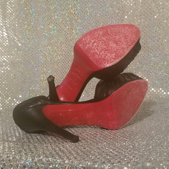 😈 Christian Louboutin Turbella in Black sz 36.5 - Picture 4 of 11